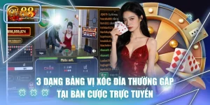 3 Dạng Bảng Vị Xóc Đĩa Thường Gặp Tại Bàn Cược Trực Tuyến