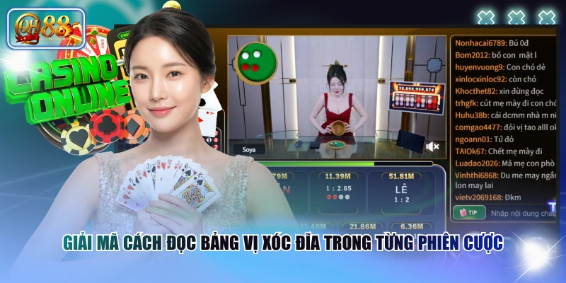 Giải mã cách đọc bảng vị xóc đĩa trong từng phiên cược